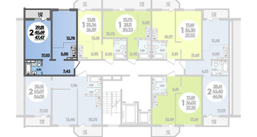 2-к. квартира, 47&nbsp;м²