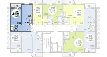 2-к. квартира, 47&nbsp;м²