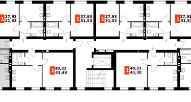2-к. квартира, 58&nbsp;м²