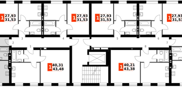 2-к. квартира, 58&nbsp;м²