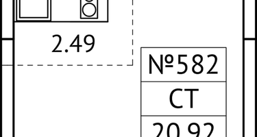 Студия, 20&nbsp;м²