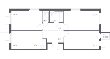 Студия , 81&nbsp;м²