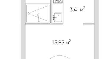 Студия, 28&nbsp;м²