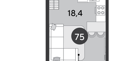 Студия, 25&nbsp;м²