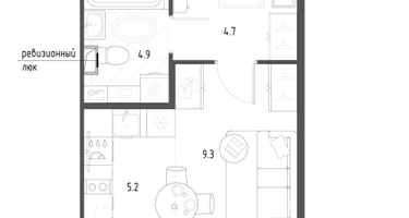 Студия, 24&nbsp;м²