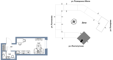 Студия, 22 м²