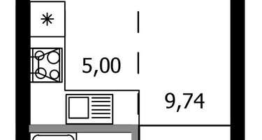 Студия, 22&nbsp;м²