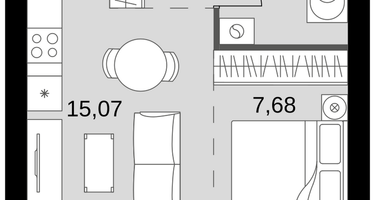 1-к. квартира, 30 м²