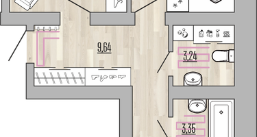 2-к. квартира, 70&nbsp;м²