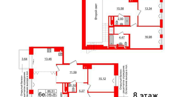 5-к. квартира, 146 м²