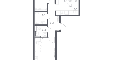 Студия, 60&nbsp;м²