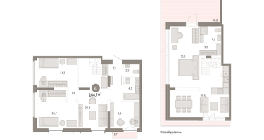 4-к. квартира, 166&nbsp;м²