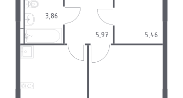 1-к. квартира, 35&nbsp;м²