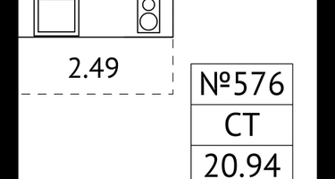 Студия, 20&nbsp;м²