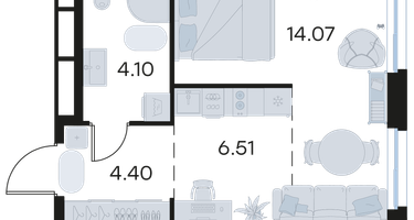 Студия, 29 м²