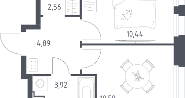 1-к. квартира, 32&nbsp;м²