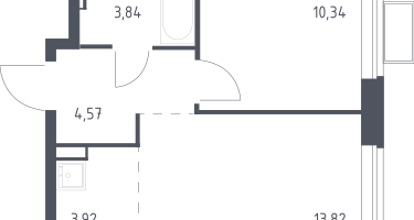 Студия, 36&nbsp;м²