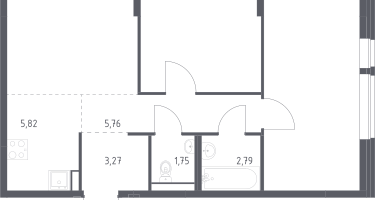 Студия, 60&nbsp;м²
