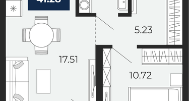 1-к. квартира, 37 м²