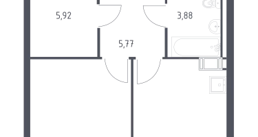 1-к. квартира, 35&nbsp;м²