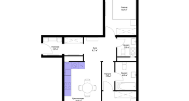 3-к. квартира, 65&nbsp;м²