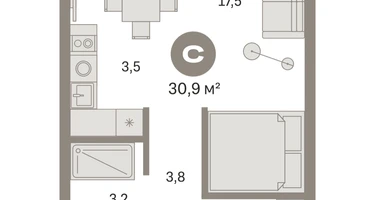Студия, 30&nbsp;м²