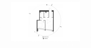 1-к. квартира, 50&nbsp;м²