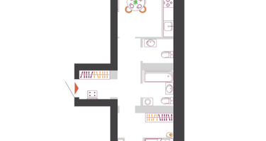 1-к. квартира, 42&nbsp;м²