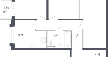 3-к. квартира, 65&nbsp;м²