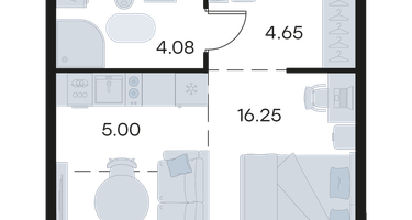 Студия, 29&nbsp;м²