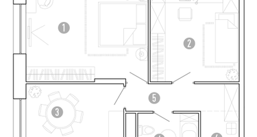 2-к. квартира, 58&nbsp;м²