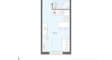 Студия, 21&nbsp;м²