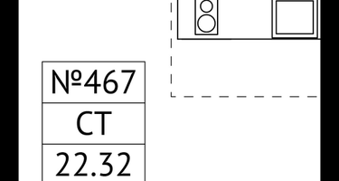Студия, 22&nbsp;м²