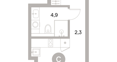 Студия, 29&nbsp;м²