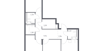 3-к. квартира, 77&nbsp;м²