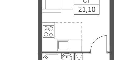Студия, 20 м²