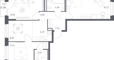 3-к. квартира, 71&nbsp;м²