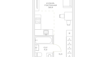 Студия, 28&nbsp;м²