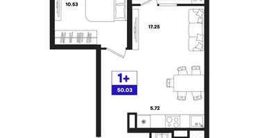 2-к. квартира, 50&nbsp;м²