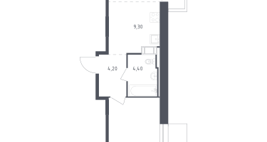 Студия, 45&nbsp;м²