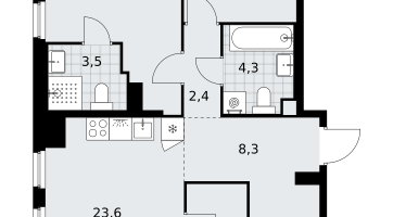 3-к. квартира, 86&nbsp;м²
