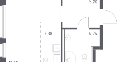 Студия, 25&nbsp;м²