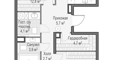 4-к. квартира, 81 м²