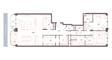 4-к. квартира, 192&nbsp;м²