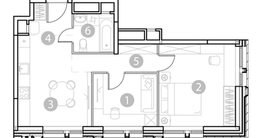 2-к. квартира, 51&nbsp;м²