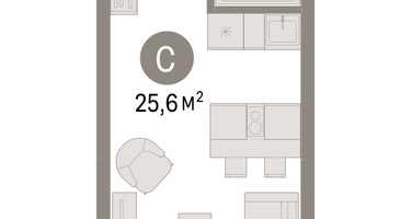 Студия, 25 м²