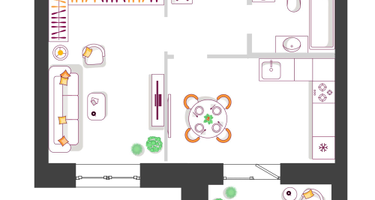 1-к. квартира, 36&nbsp;м²