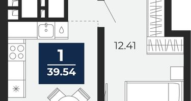 1-к. квартира, 37 м²