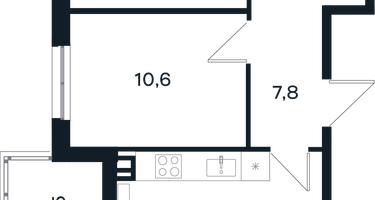 2-к. квартира, 56&nbsp;м²