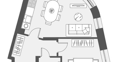 1-к. квартира, 46&nbsp;м²